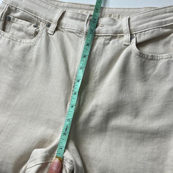 American Eagle Mom Straight Leg Jean Tan Denim Size 10 - Picture 10 of 12